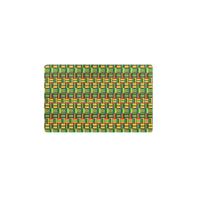 African Zip Zag Print Pattern Kitchen Mat