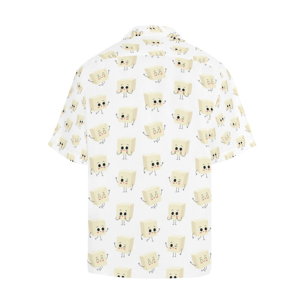 Tofu Print Design LKS301 Men's Hawaiian Shirt
