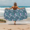 Sweet Pea Print Design LKS303 Beach Towel 32" x 71"