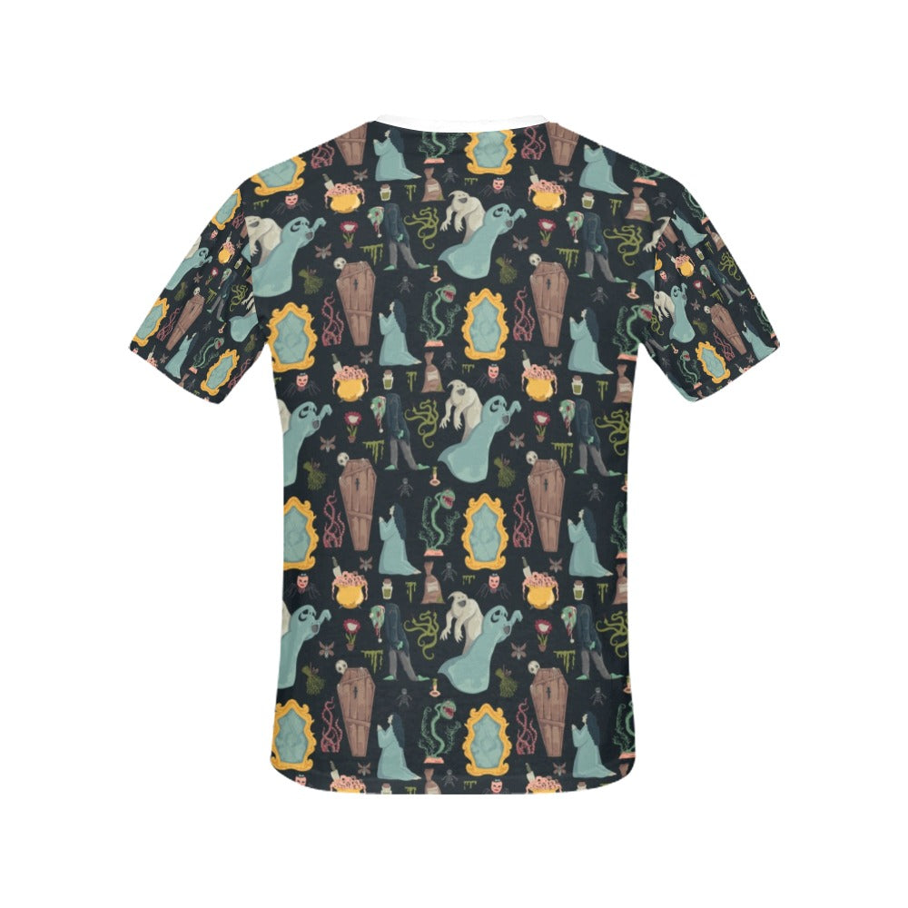 Creepy Print Design LKS303 Women's  T-shirt