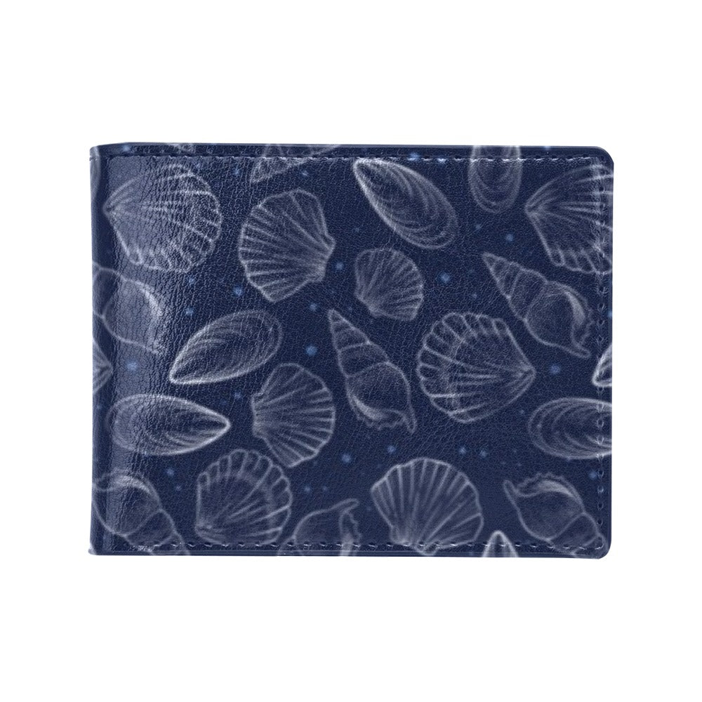 Seashell Print Design LKS3011 Men's ID Card Wallet