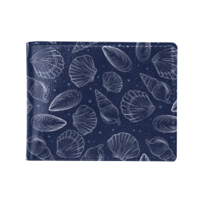 Seashell Print Design LKS3011 Men's ID Card Wallet