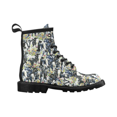 Cow Watercolor Print Pattern Women's Boots