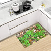 Camouflage Realistic Tree Fresh Print Kitchen Mat