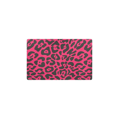 Cheetah Pink Print Pattern Kitchen Mat