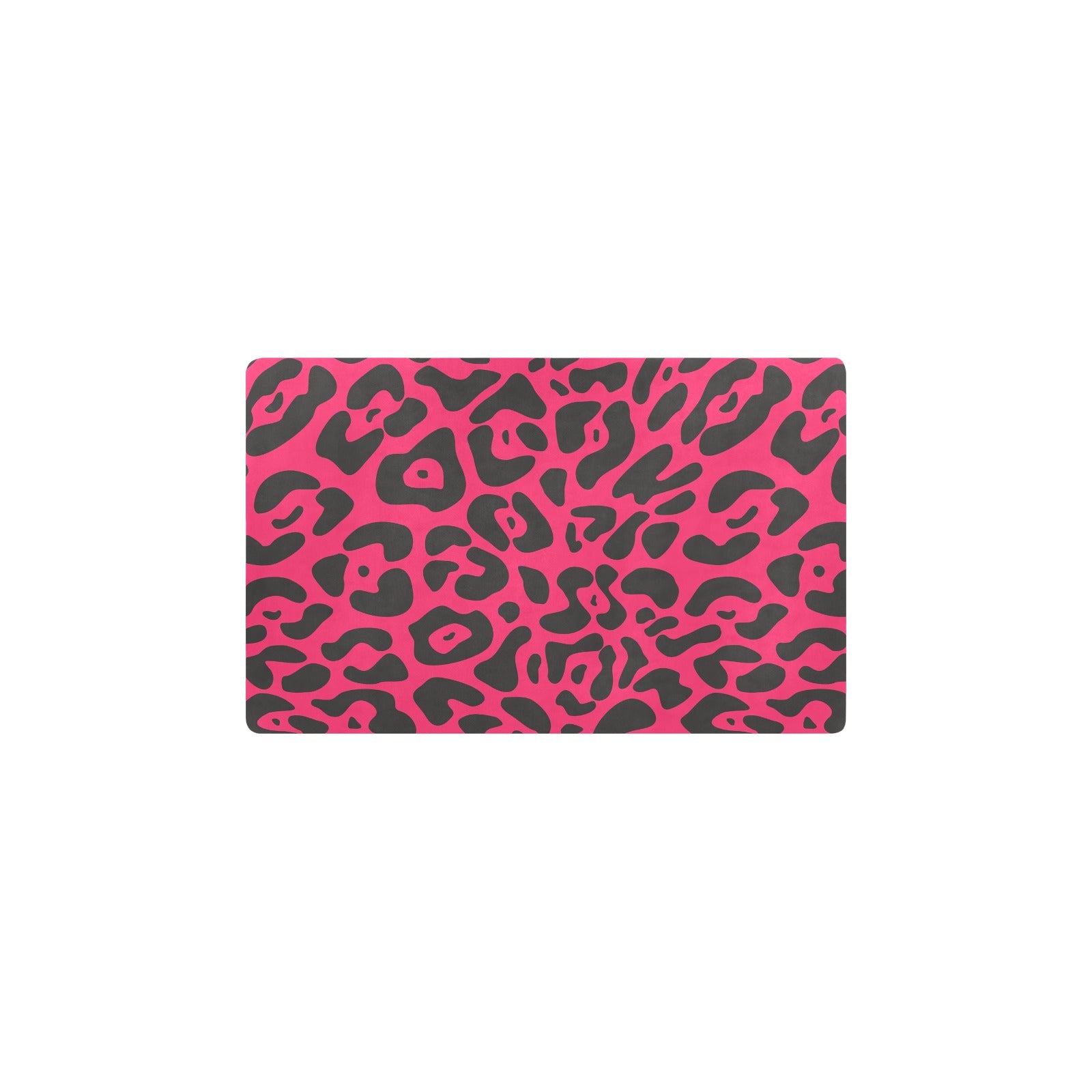 Cheetah Pink Print Pattern Kitchen Mat