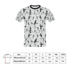 Skeleton Music Player Print Design LKS303 Men's All Over Print T-shirt