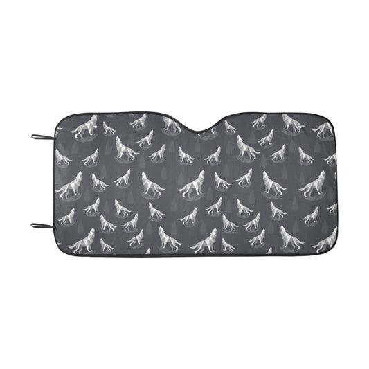 Wolf Print Design LKS303 Car front Windshield Sun Shade