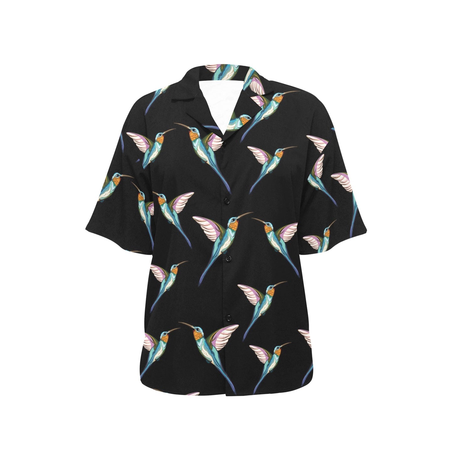 Hummingbird Pattern Print Design 06 Women's Hawaiian Shirt