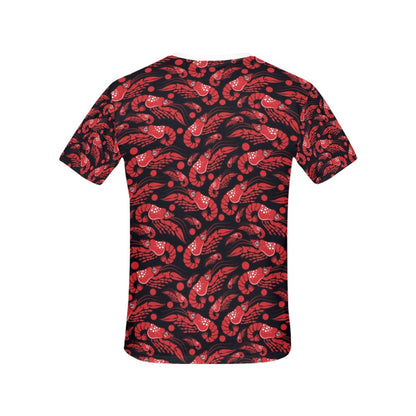 Shrimp Print Design LKS303 Women's  T-shirt