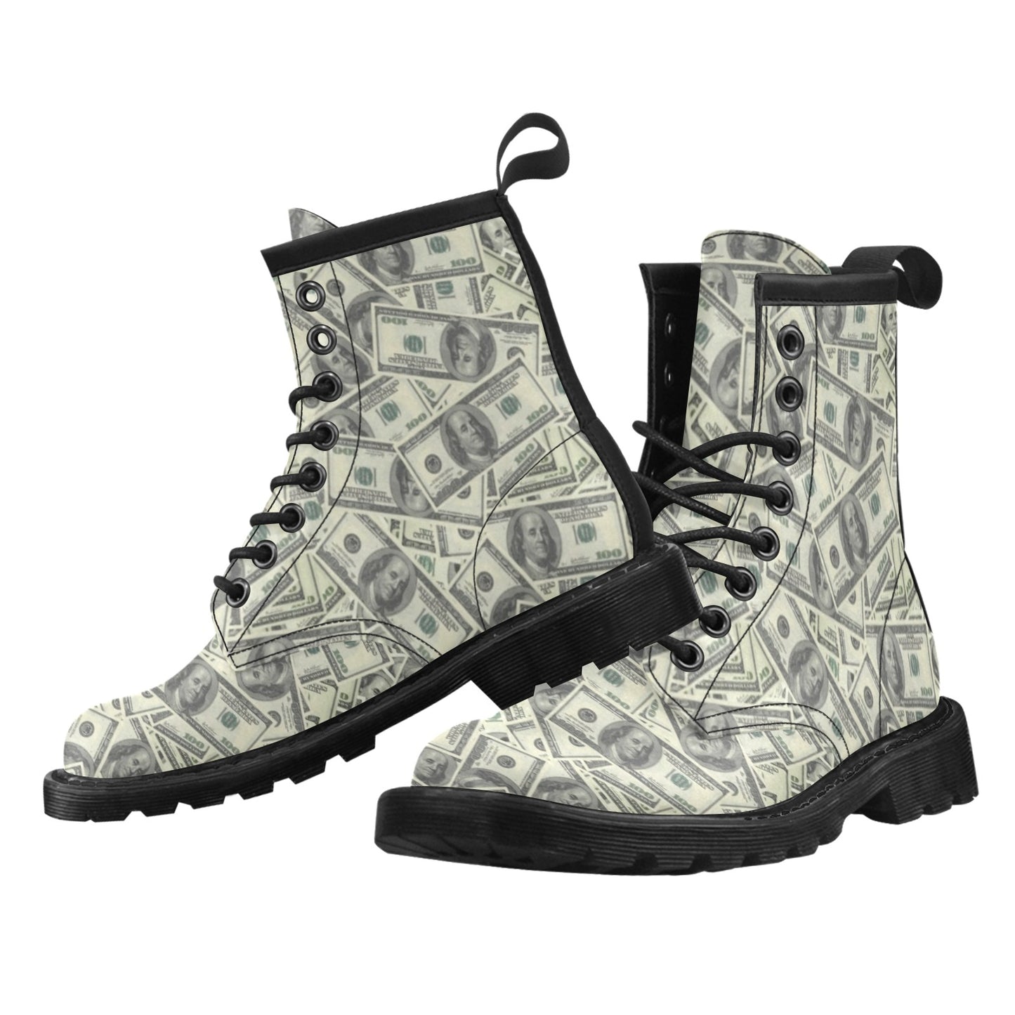 Dollar Pattern Print Design DO02 Women's Boots