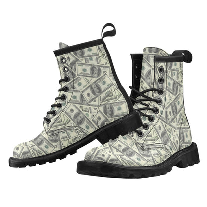 Dollar Pattern Print Design DO02 Women's Boots
