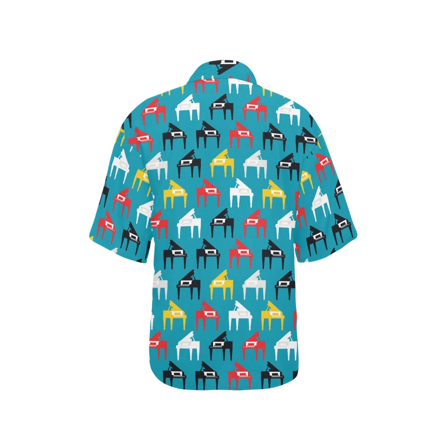 Piano Print Design LKS403 Women's Hawaiian Shirt