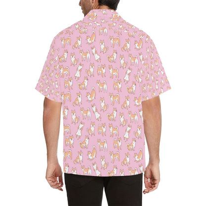 Shiba Inu Print Design LKS303 Men's Hawaiian Shirt