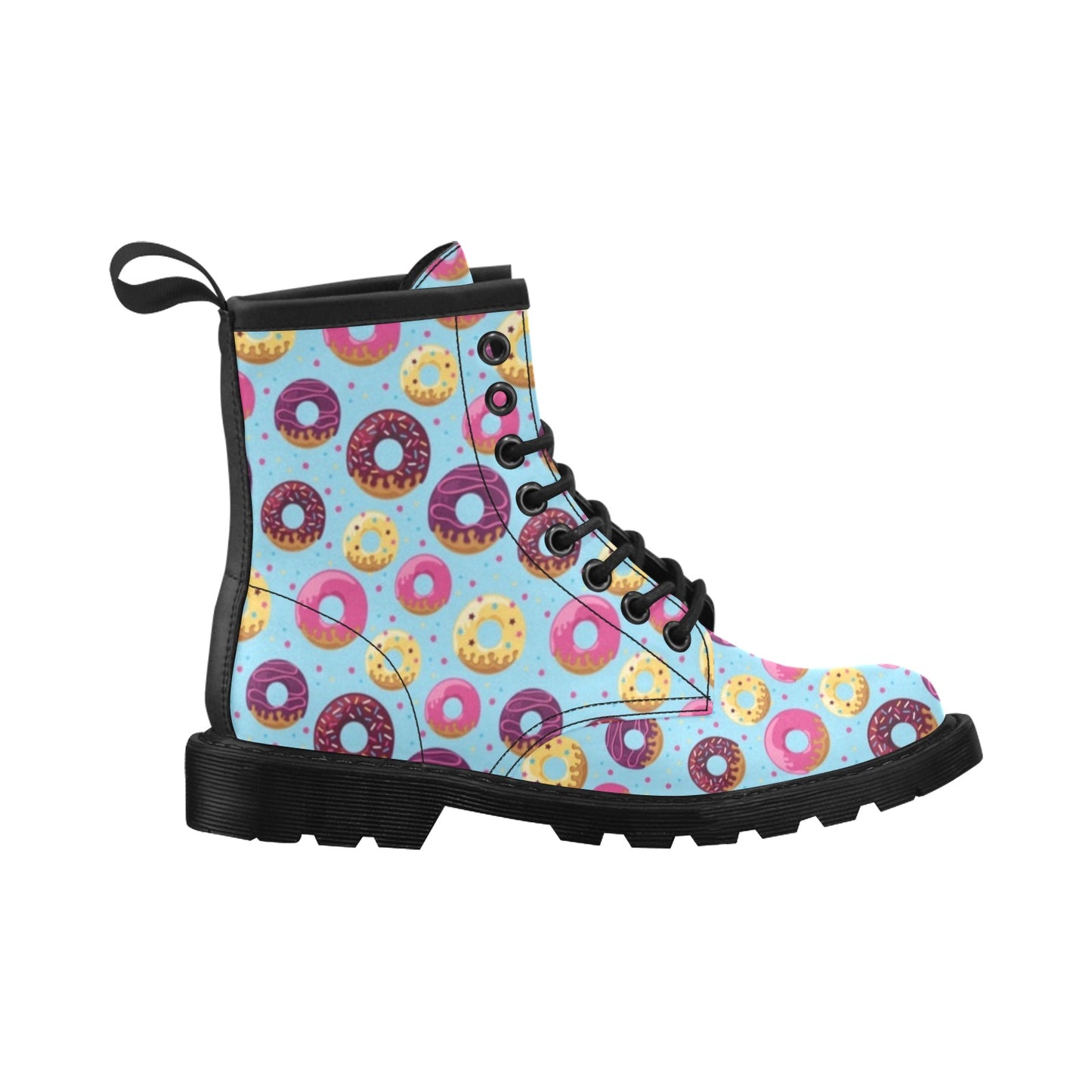 Donut Pattern Print Design DN07 Women's Boots