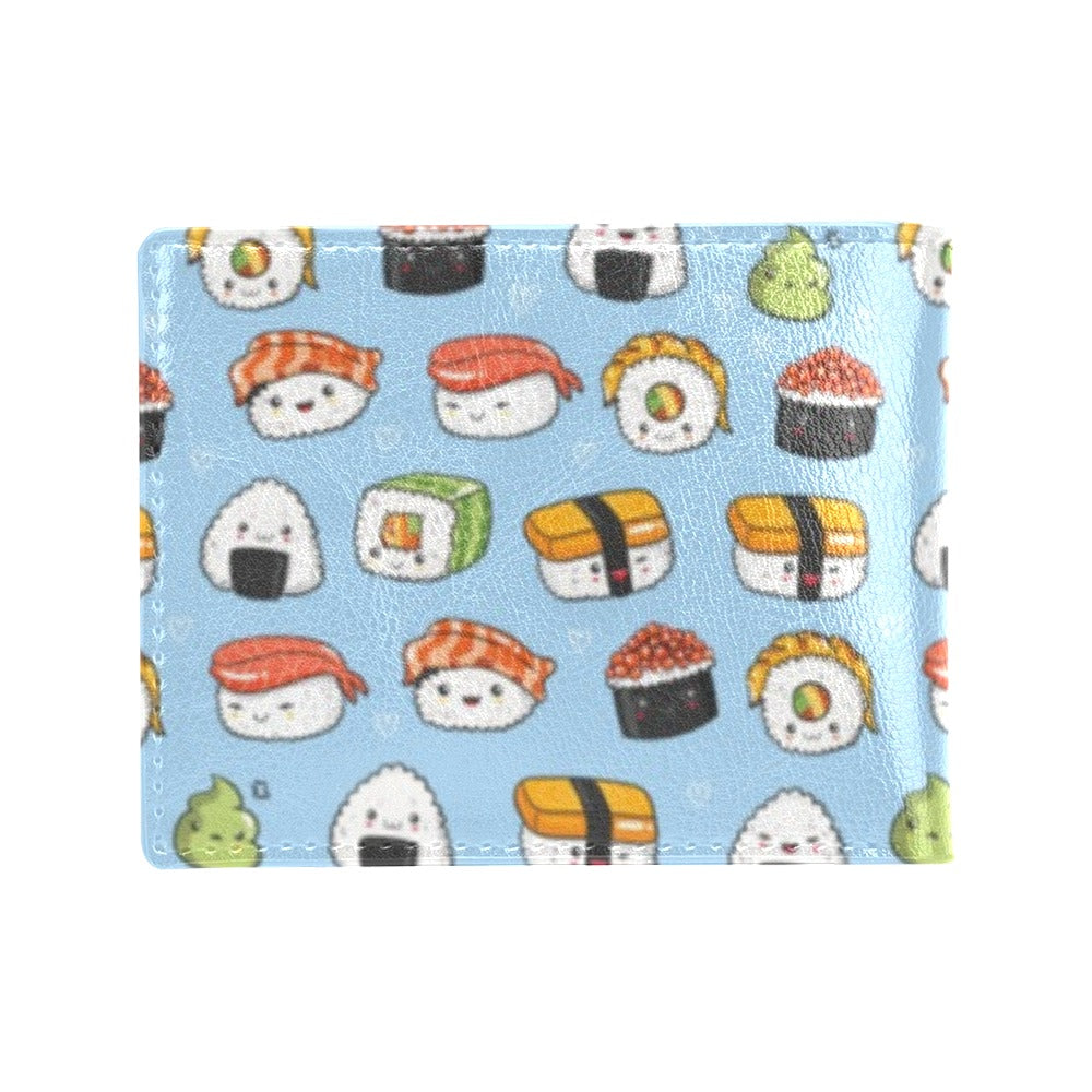 Sushi Print Design LKS303 Men's ID Card Wallet