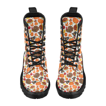 Thanksgiving Print Design LKS304 Women's Boots
