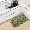 Army Camouflage Pattern Print Design 01 Kitchen Mat