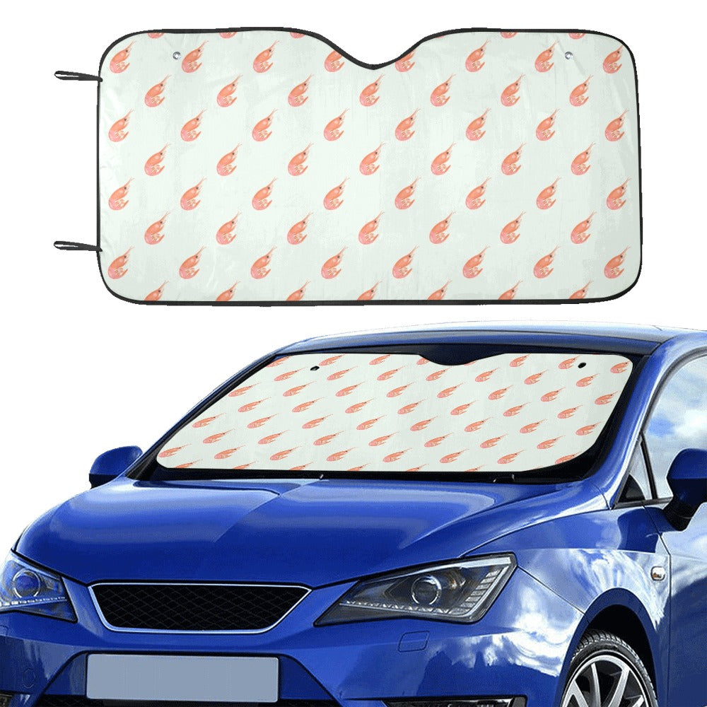Shrimp Print Design LKS304 Car front Windshield Sun Shade