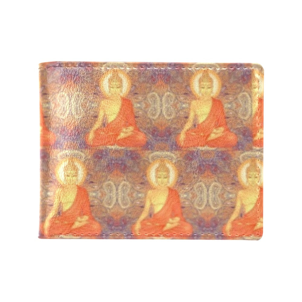 Buddha Indian Colorful Print Men's ID Card Wallet