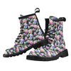 Lotus Flower Print Design Women's Boots