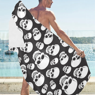 Skull Print Design LKS301 Beach Towel 32" x 71"