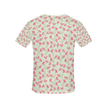 Sweet Pea Print Design LKS301 Women's  T-shirt