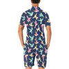 Hummingbird Cute Pattern Print Design 01 Men's Romper