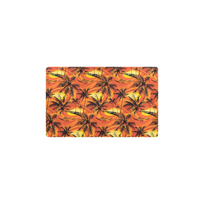 Palm Tree Pattern Print Design A02 Kitchen Mat