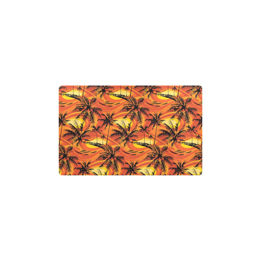 Palm Tree Pattern Print Design A02 Kitchen Mat
