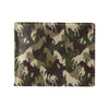 Horse Camo Themed Design Print Men's ID Card Wallet