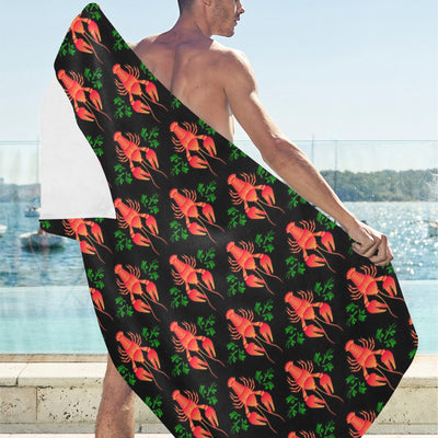 Lobster Print Design LKS403 Beach Towel 32" x 71"