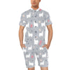 Llama Pattern Print Design 010 Men's Romper