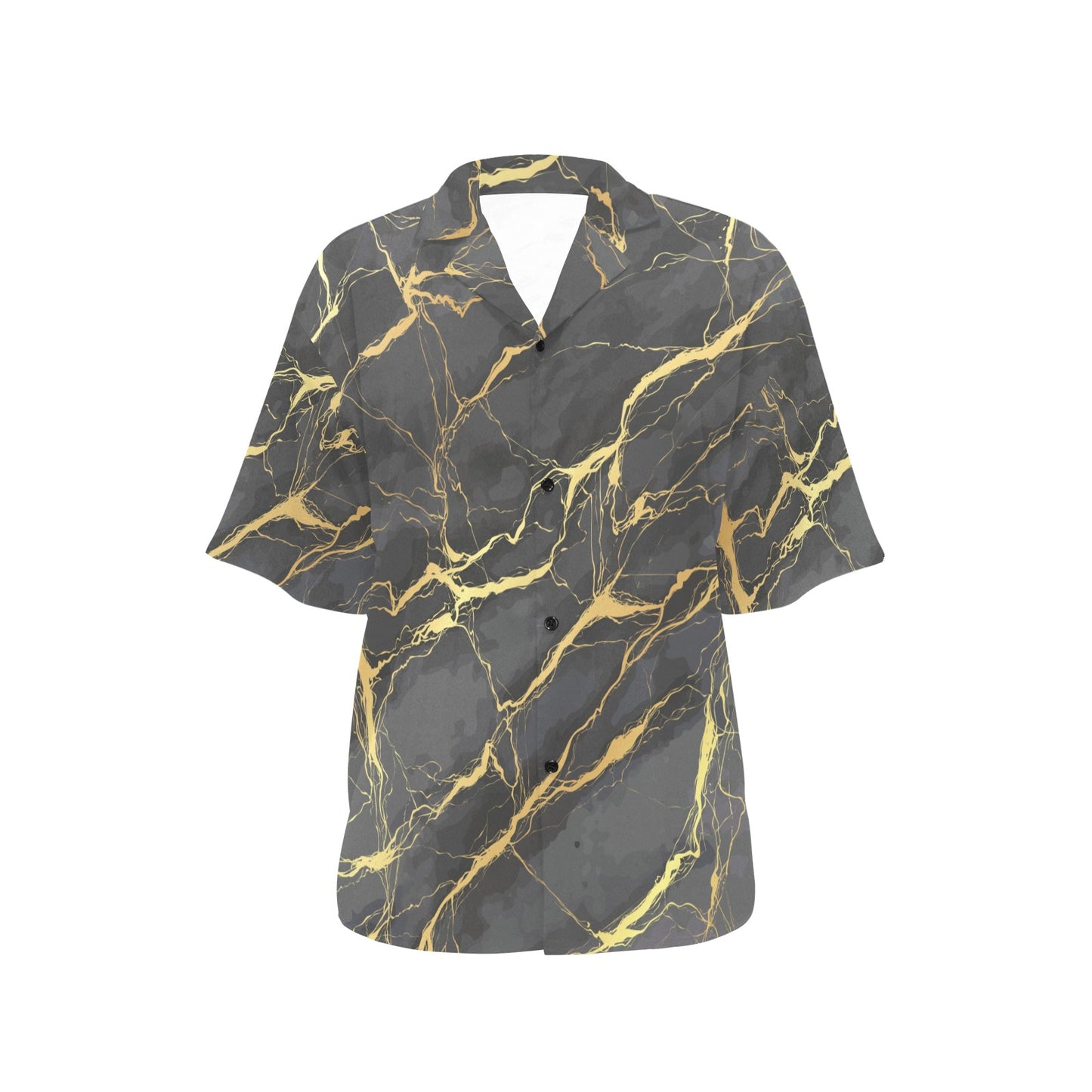 Marble Pattern Print Design 02 Women's Hawaiian Shirt