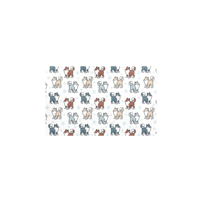 Alaskan Malamute Pattern Print Design 02 Kitchen Mat