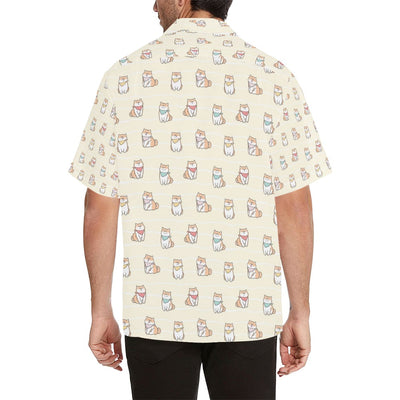 Shiba Inu Print Design LKS306 Men's Hawaiian Shirt