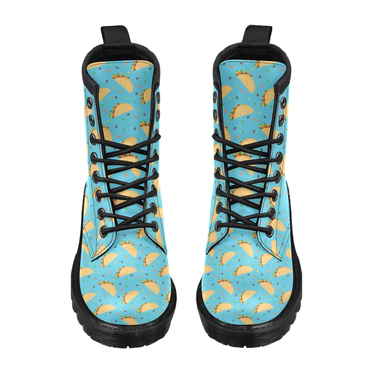 Taco Print Design LKS303 Women's Boots