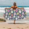 Hibiscus Sweet Print Design LKS304 Beach Towel 32" x 71"