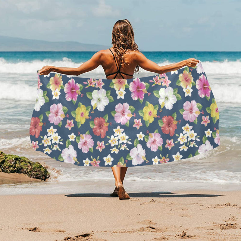 Hibiscus Sweet Print Design LKS304 Beach Towel 32" x 71"