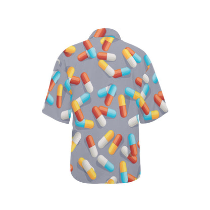 Pill Pattern Print Design A01 Women's Hawaiian Shirt