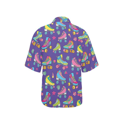Roller skate Colorful Pattern Print Design A05 Women's Hawaiian Shirt