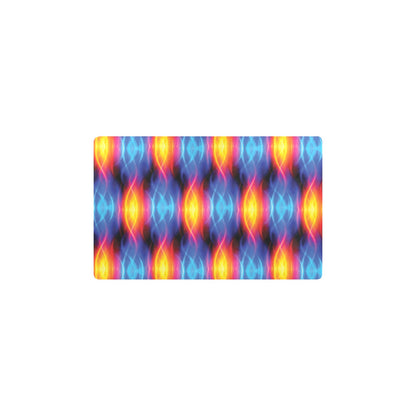 Flame Fire Blue Design Print Kitchen Mat
