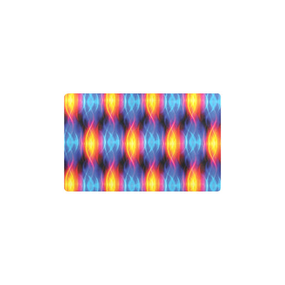 Flame Fire Blue Design Print Kitchen Mat