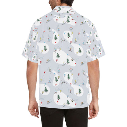 Ski Print Design LKS305 Men's Hawaiian Shirt
