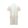 Elephant Baby Pastel Print Pattern Men's Romper