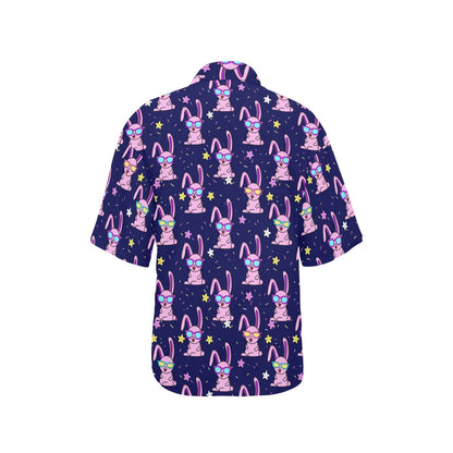 Rabbit Baby Pattern Print Design RB015 Women's Hawaiian Shirt