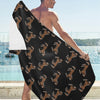 Horse Print Design LKS3010 Beach Towel 32" x 71"