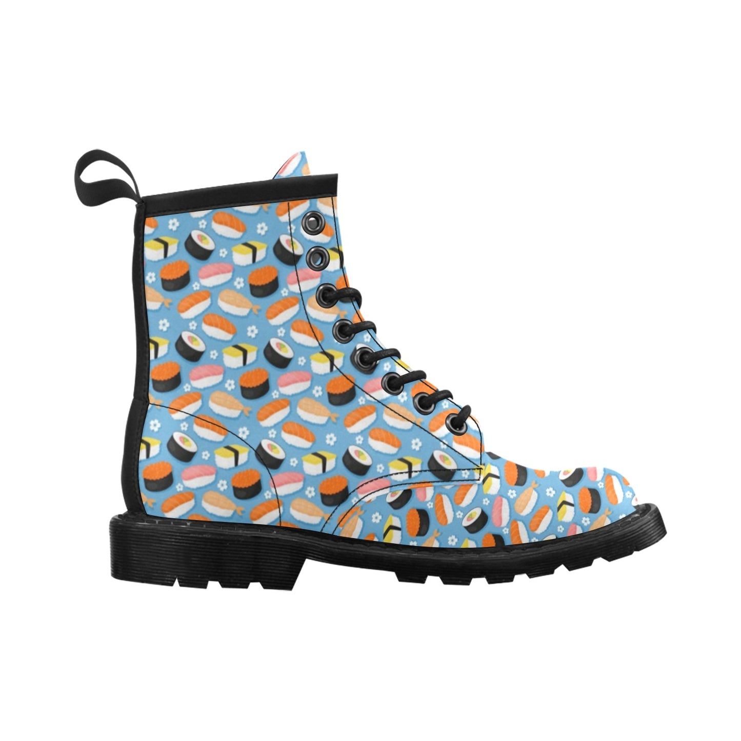 Sushi Print Design LKS304 Women's Boots