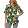 Hibiscus Hawaiian flower tropical Women's Hawaiian Shirt