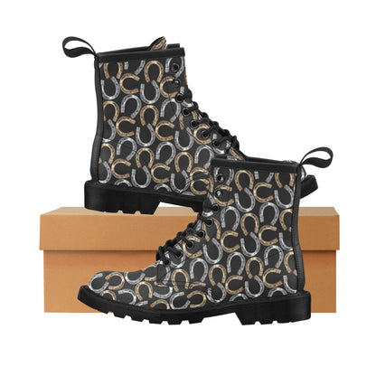 Horseshoe Print Design LKS305 Women's Boots